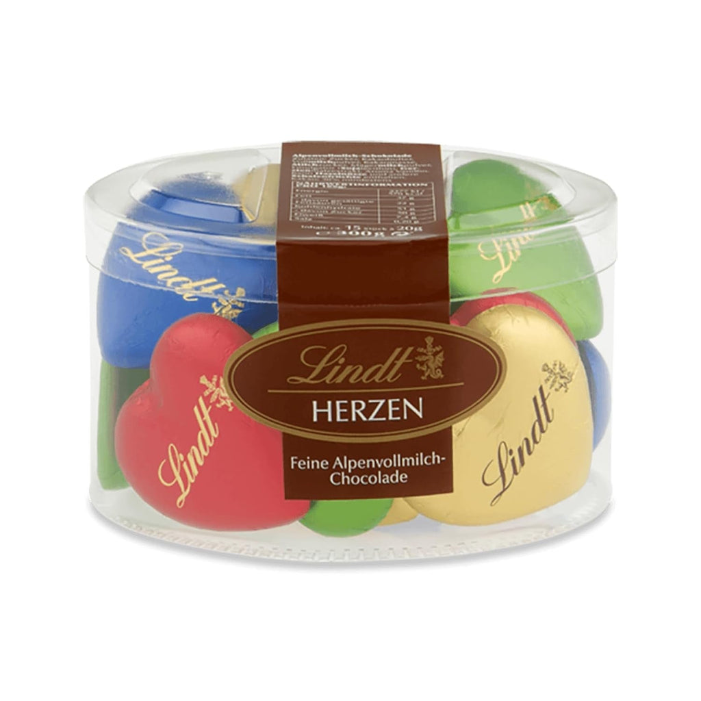 Lindt 15 Inimioare din Ciocolata, 300 grame Bomboane de Ciocolata Naty Shop Mix inimi din ciocolata