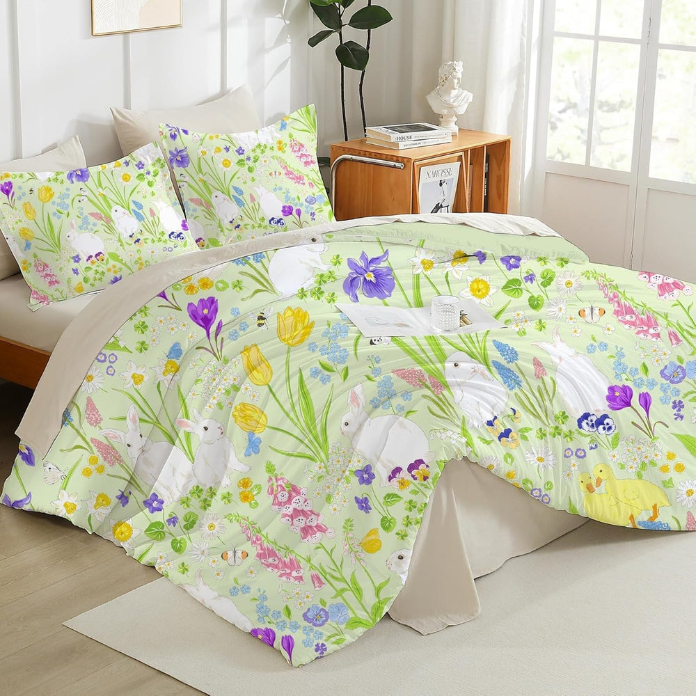 Linge de lit enfant, différentes tailles et divers personnages animés Linge de lit - enfant Naty Shop Lapin 100X135Cm+40X60Cm