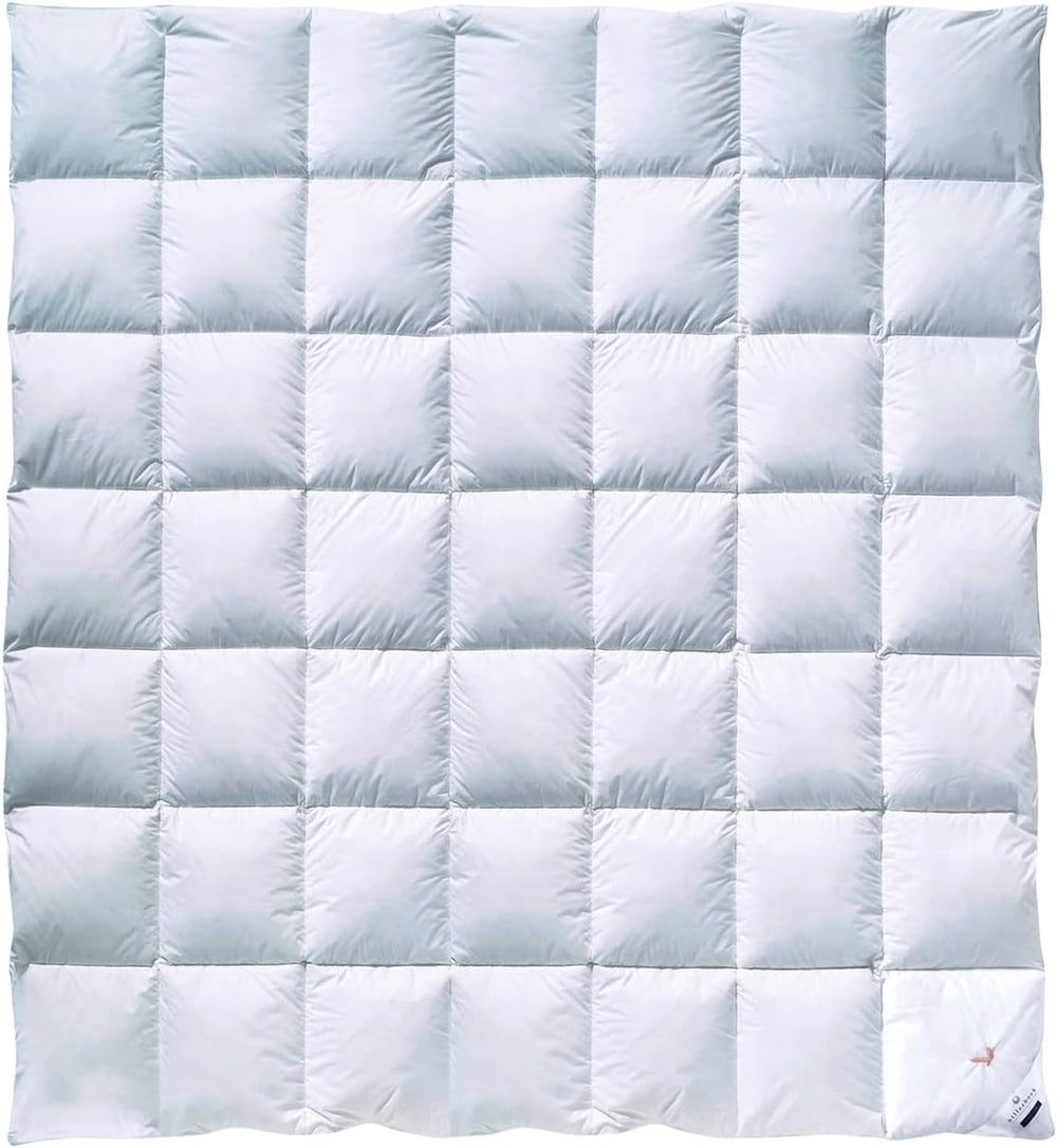 Billerbeck Couette en duvet - E04 Gold Edition - Couette toutes saisons - 135 x 200 cm Couette en duvet véritable - Chaleur moyenne Naty Shop Couettes et couettes Medium (M) 200 x 200 cm