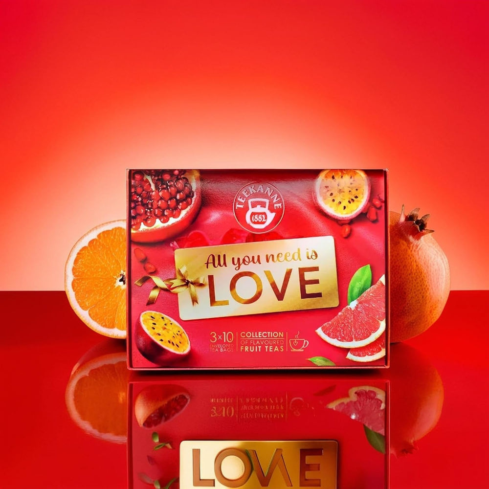 TEEKANNE Love Collection Coffret Mélange Exclusif de Thé aux Fruits - 3 X 10 Sachets - 65 G