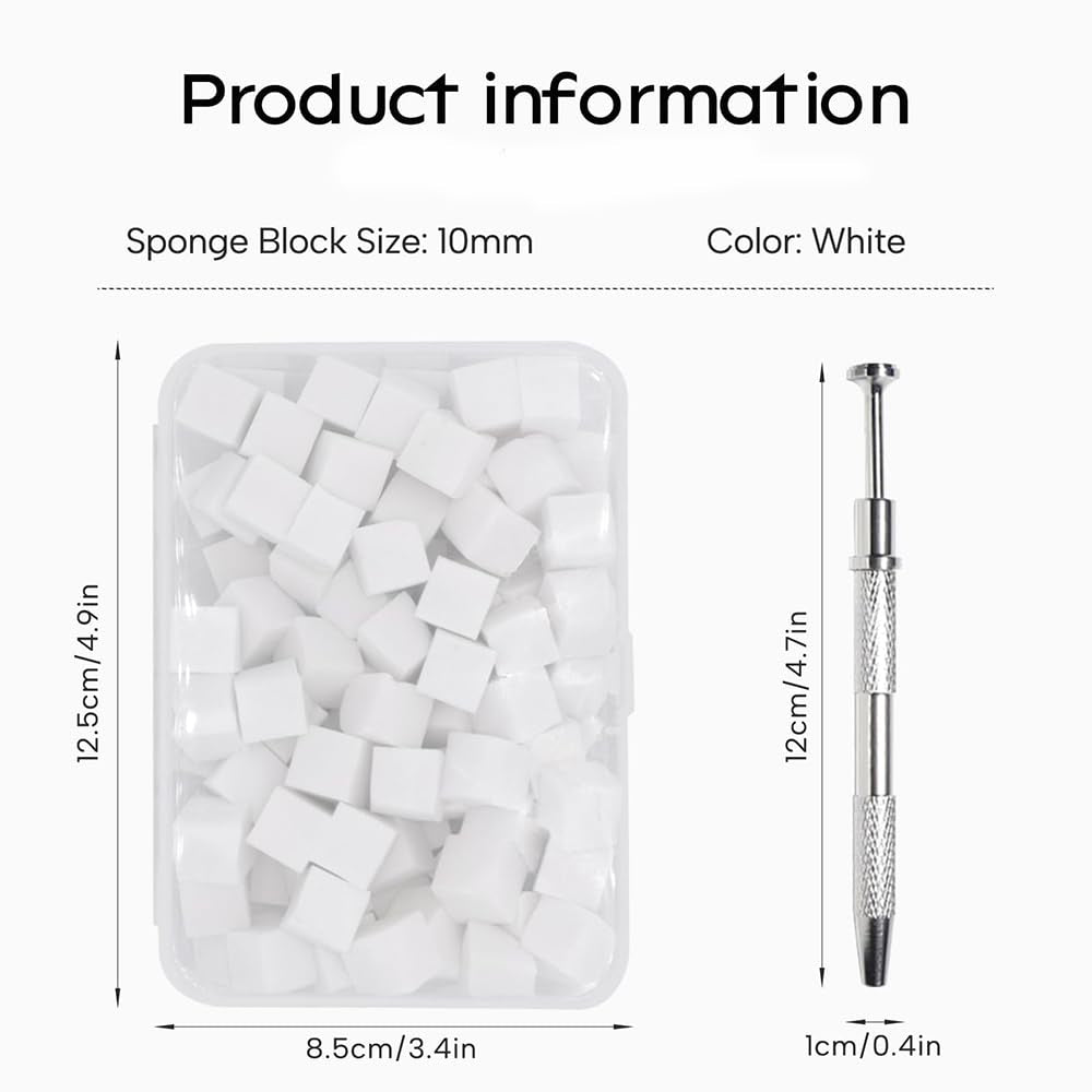 Pinceaux à ongles,100 pièces de pinceaux pour Nail Art avec pinces métalliques,éponge à ongles,pinsel à ongles,accessoires de manucure pour ongles,une variété de modèles d'art d'ongle dégradés à utiliser