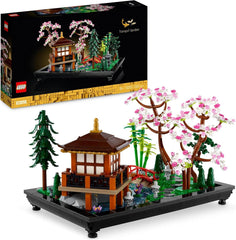LEGO Icons Garten der Stille - Modell zum Bauen und Ausstellen - Japanische Oase mit Pavillon, Brücke, Koi-Karpfen, Lotusblumen, Bäumen - DIY Deko - Geschenk für Frauen und Männer - 10315