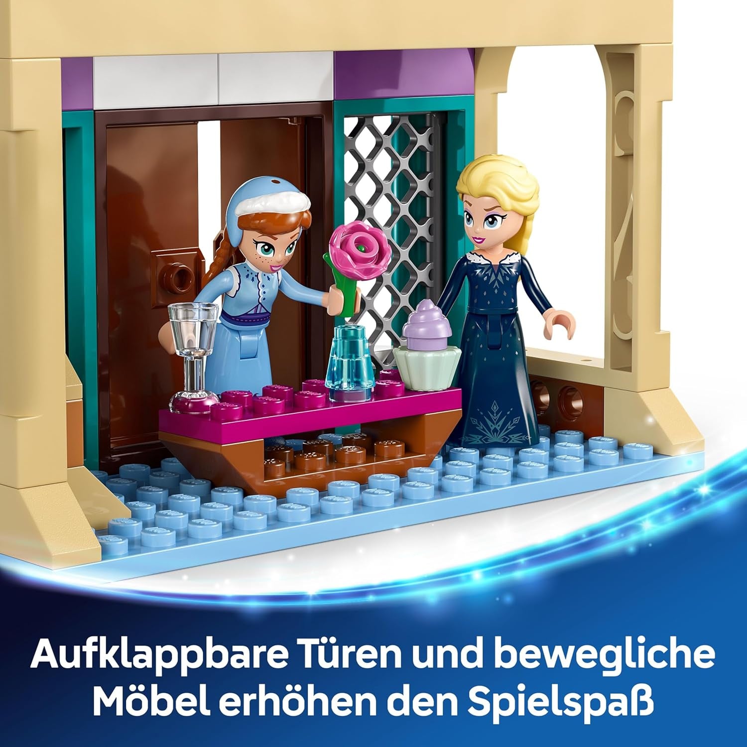 LEGO ǀ Disney Frozen Das Arendelle Schloss - Spielzeug mit Anna & ELSA Minifiguren sowie Olaf & Pinguin Figuren – Prinzessinnen Schloss Spielzeug - Kreatives Geschenk für Mädchen ab 5 Jahren – 43265