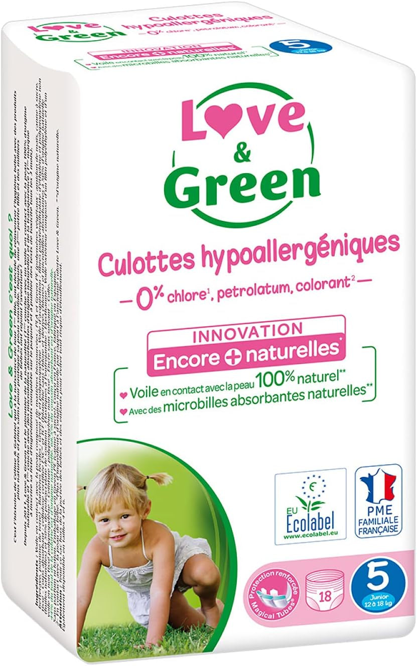 Couches hypoallergéniques, taille 5, 1 paquet - 18 pièces