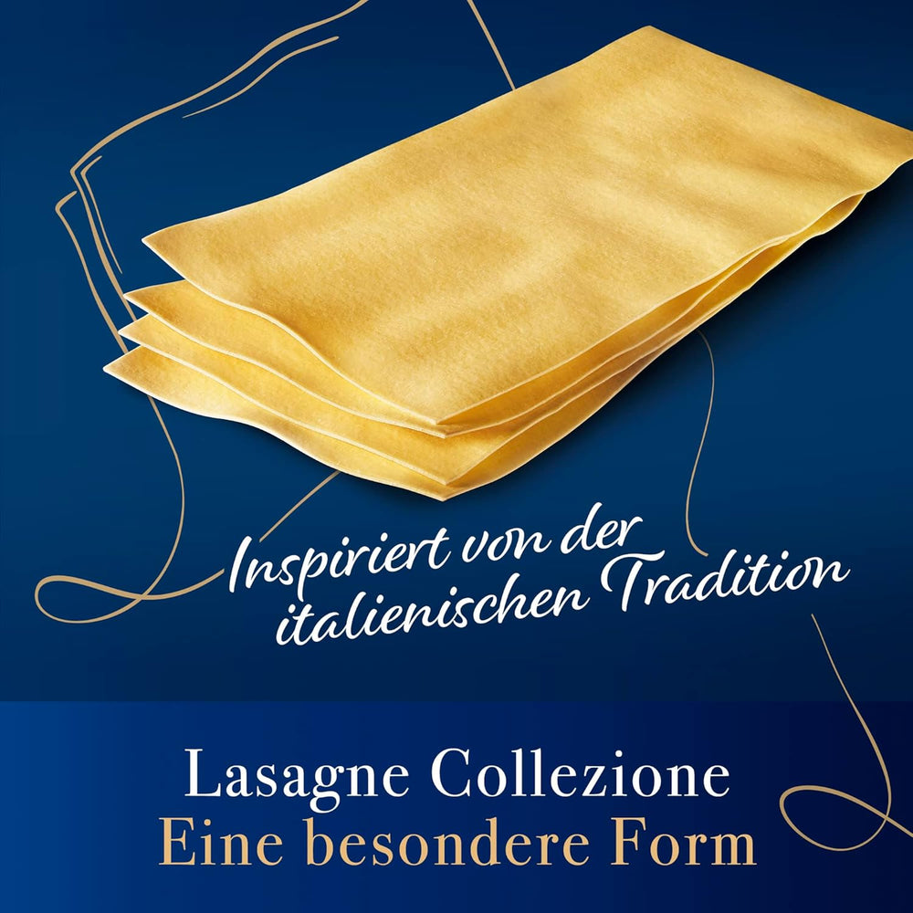 Barilla Collezione Pâtes à lasagnes au blé dur, toujours al dente, 500g