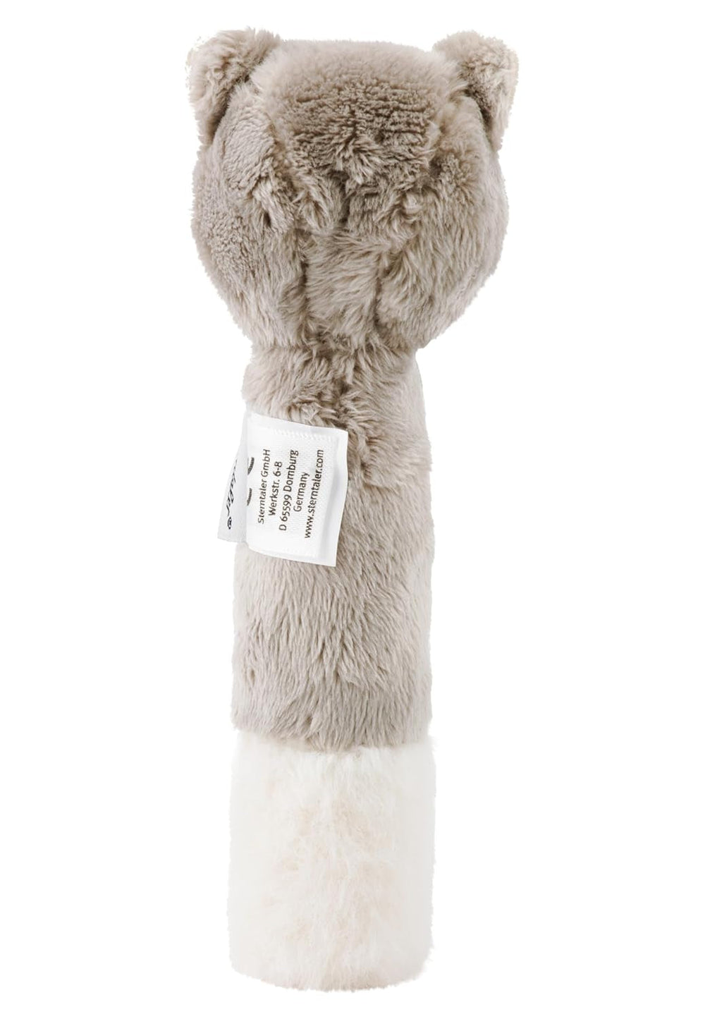 Sterntaler bébé chat couineur Lilly - Jouet pour bébé en polaire douce - Jouet à saisir pour bébés - Premières tentatives pour attraper et jouer, gris Bebe Toys Naty Shop