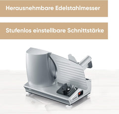 Trancheuse multifonction SEVERIN pour pain, saucisses ou fromage râpé et Trancheuses Naty Shop