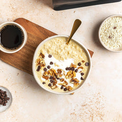 Protein Works - Porridge protéiné 360 | Mythe Vitamines et minéraux supplémentaires | Proteinreiches Frühstück | Kalorienarme Haferflocken | 6 portions | Banane-Choco-Chip | 500G Céréales Naty Shop