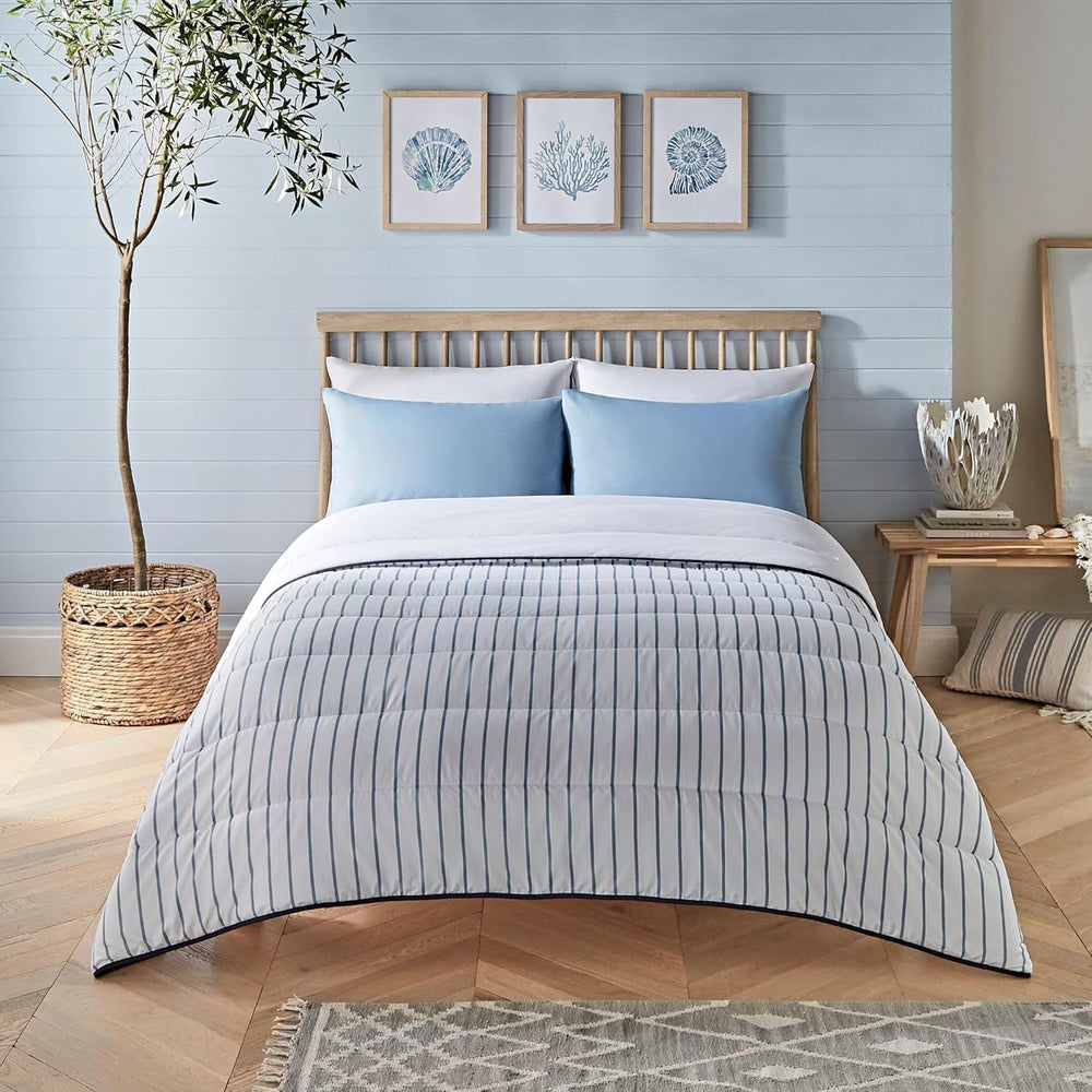 Couette sans housse Night Lark Super King 6 Tog printemps été - Vagues abstraites. Couverture super douce, confortable et légère. Lavable en machine et séchage rapide, ensemble de taies d'oreiller réversibles tout-en-un Naty Shop Quilts & Quilts Tricoté Rayures King Size