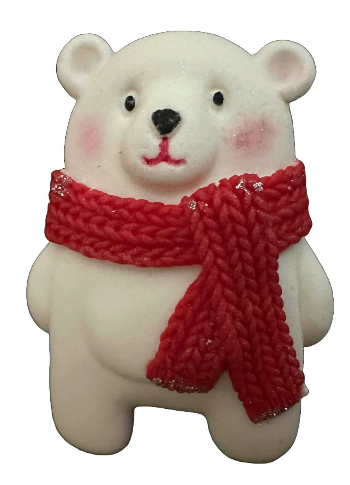 Decoratiune comestibila din zahar, ursulet alb Nati Shop