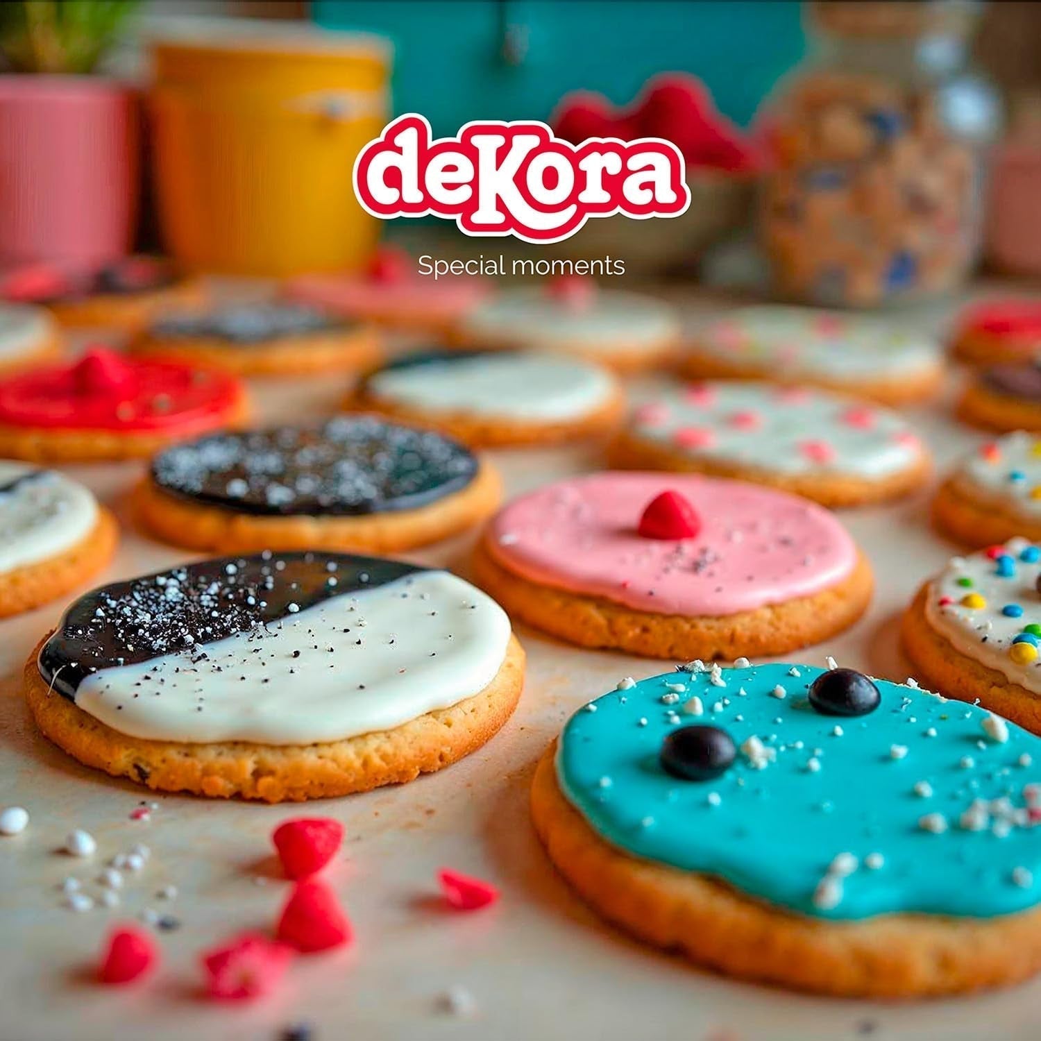 Dekora - Fondant en pâte à sucre blanche 150g - Parfait pour les gâteaux et décorations de pâtisserie - Sans gluten ni lactose - Goût vanille - Doux, flexible et facile à façonner pour des décorations créatives Naty Shop Sugarpaste