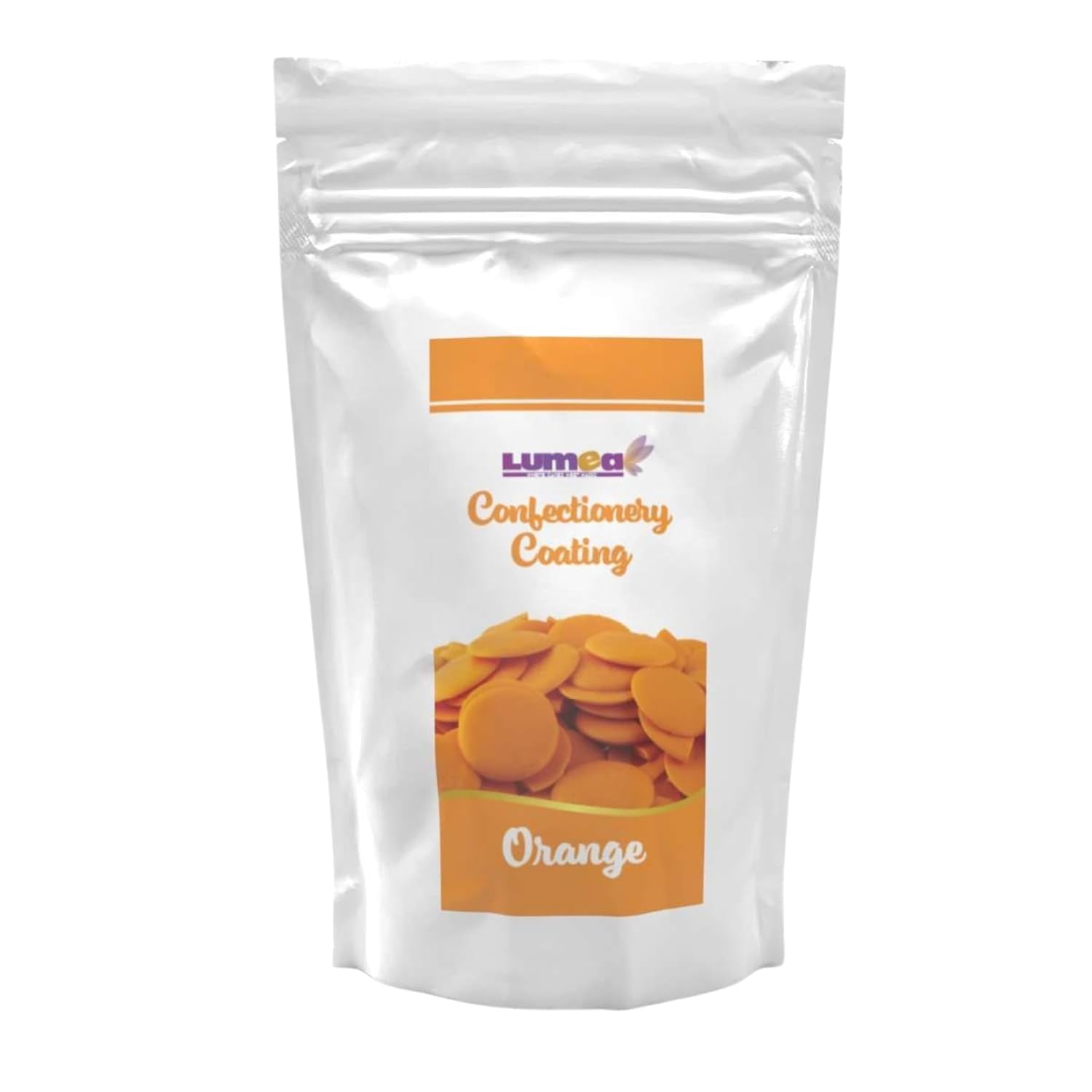 Gouttes de couverture Dekozauber24, blanches, 500g, au goût chocolat blanc et vanille, chips Deco Melts, passent au micro-ondes, pour cake pops, gâteaux, tartelettes, dripping ou glaçage Naty Shop Sugarpaste Orange