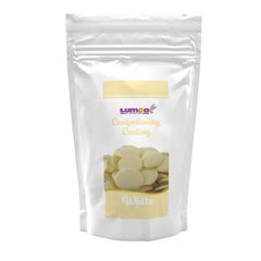Gouttes de couverture Dekozauber24, blanches, 500g, au goût chocolat blanc et vanille, chips Deco Melts, passent au micro-ondes, pour cake pops, gâteaux, tartelettes, dripping ou glaçage Naty Shop Pâte à sucre blanche