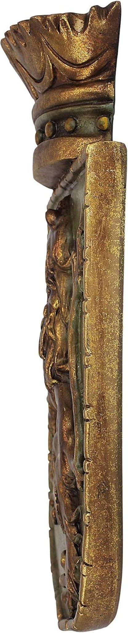 Design Toscano Bouclier médiéval Lion vertical, sculpture murale Statuettes et sculptures Naty Shop