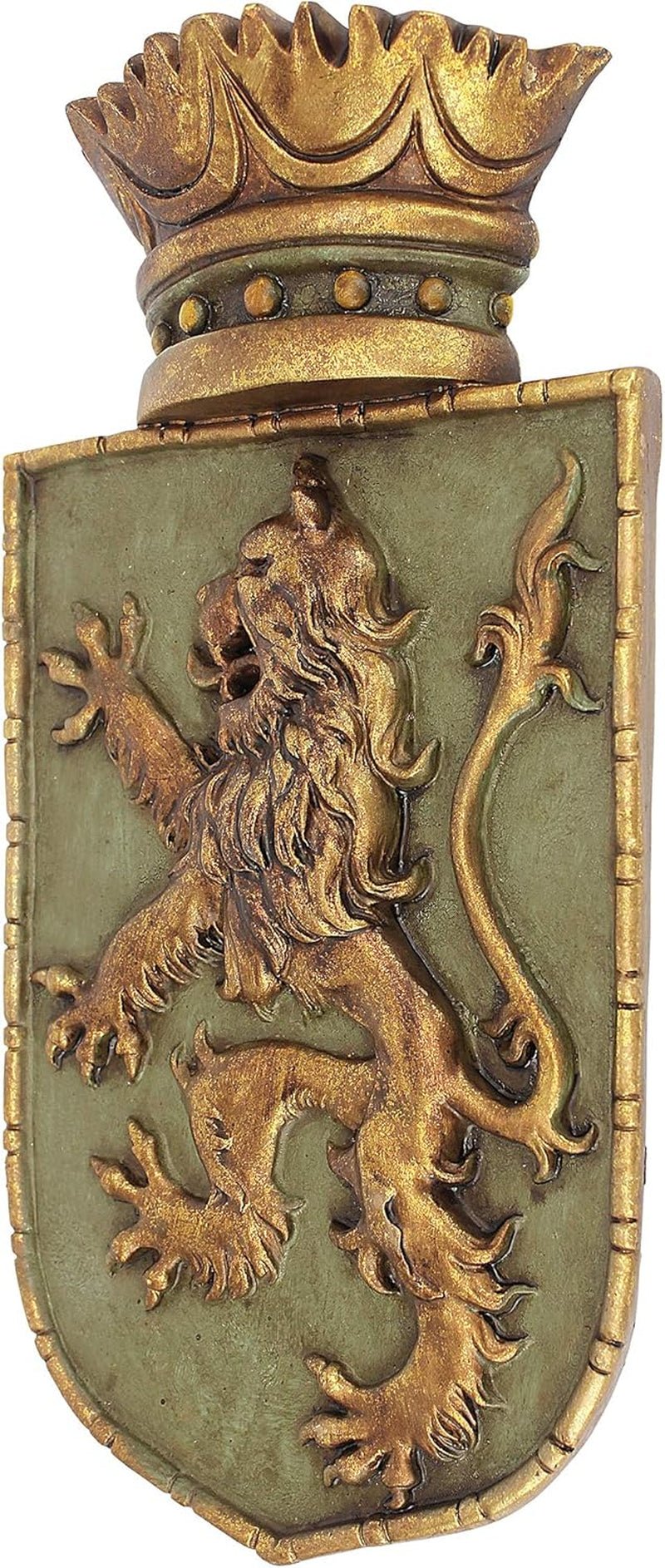 Design Toscano Bouclier médiéval Lion vertical, sculpture murale Statuettes et sculptures Naty Shop