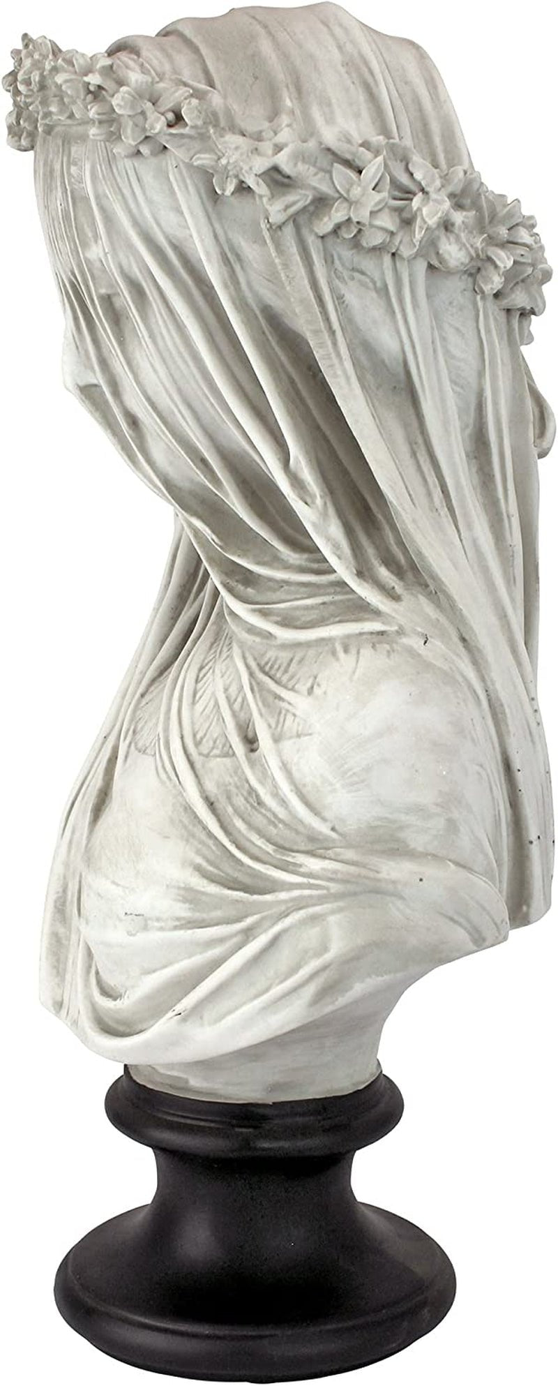 Statue buste vierge voilée Design Toscano, dimensions : 22,8 cm x15,2 cm x35,5 cm Statuettes et sculptures Naty Shop