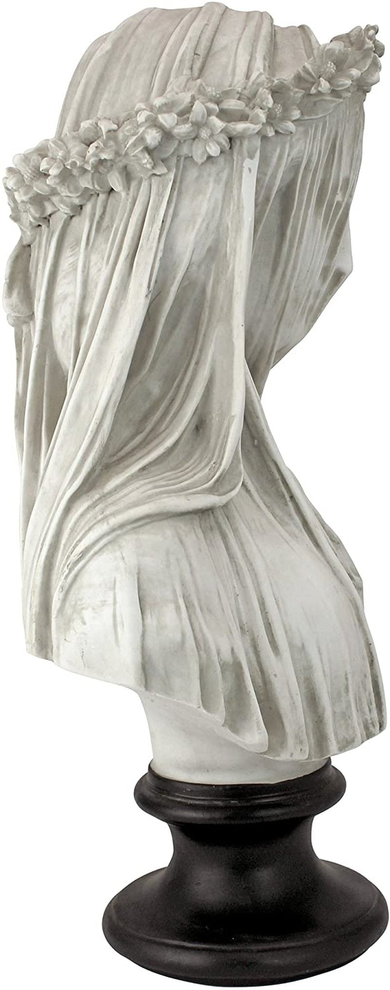 Statue buste vierge voilée Design Toscano, dimensions : 22,8 cm x15,2 cm x35,5 cm Statuettes et sculptures Naty Shop