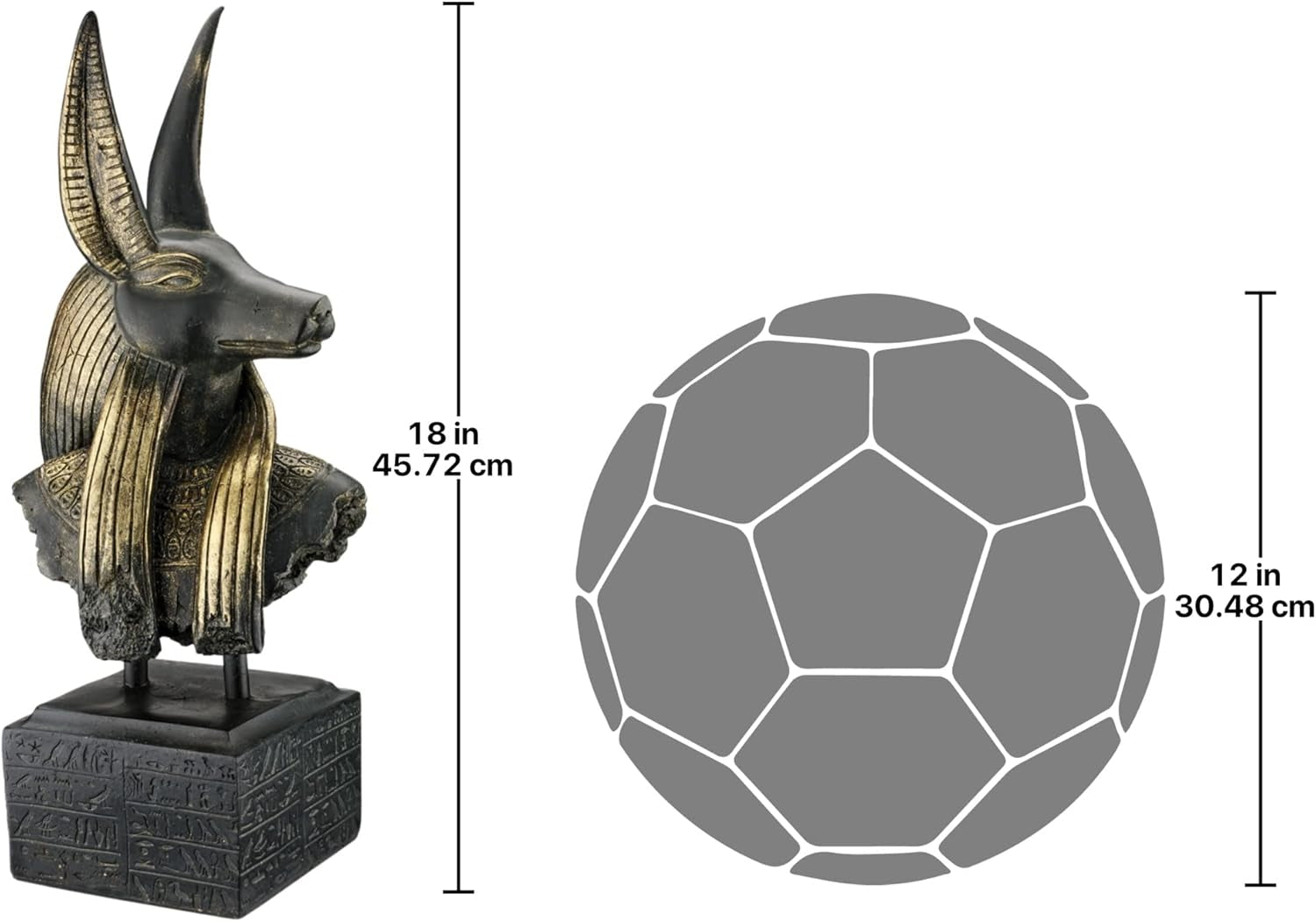 Dieux toscans design de l'Egypte ancienne, figures : Anubis Statuettes et sculptures Naty Shop