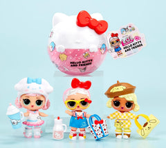 L.O.L. Surprise! Loves Hello Kitty and Friends - 1 Puppe mit 7 Überraschungen, Zufällige Auswahl, 8 Tots zum Sammeln, für Kinder ab 4 Jahren, Pink
