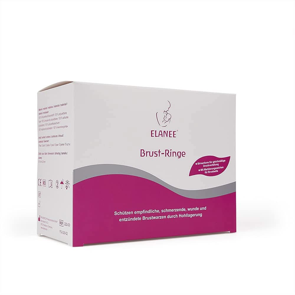 ELANEE Brust-Ringe, Schutz Der Brustwarze Bh-Kontakt Durch Hohllagerung, Ideal Bei Wunden, Entzündeten Brustwarzen Durch Stillen, 10 Stück (222-00) Accessoires Alimentation et allaitement Bebe Naty Shop