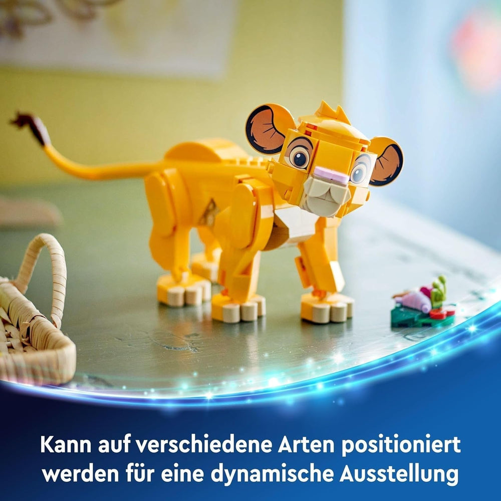 LEGO Ç€ Disney Simba, le lionceau du roi lion, jouet de construction pour enfants, set de jeu fantastique avec la figure du lion, idée cadeau sympa pour filles et garçons à partir de 6 ans, jouet pour enfants 43243 Jeux de construction Beuche den LEGO-Store