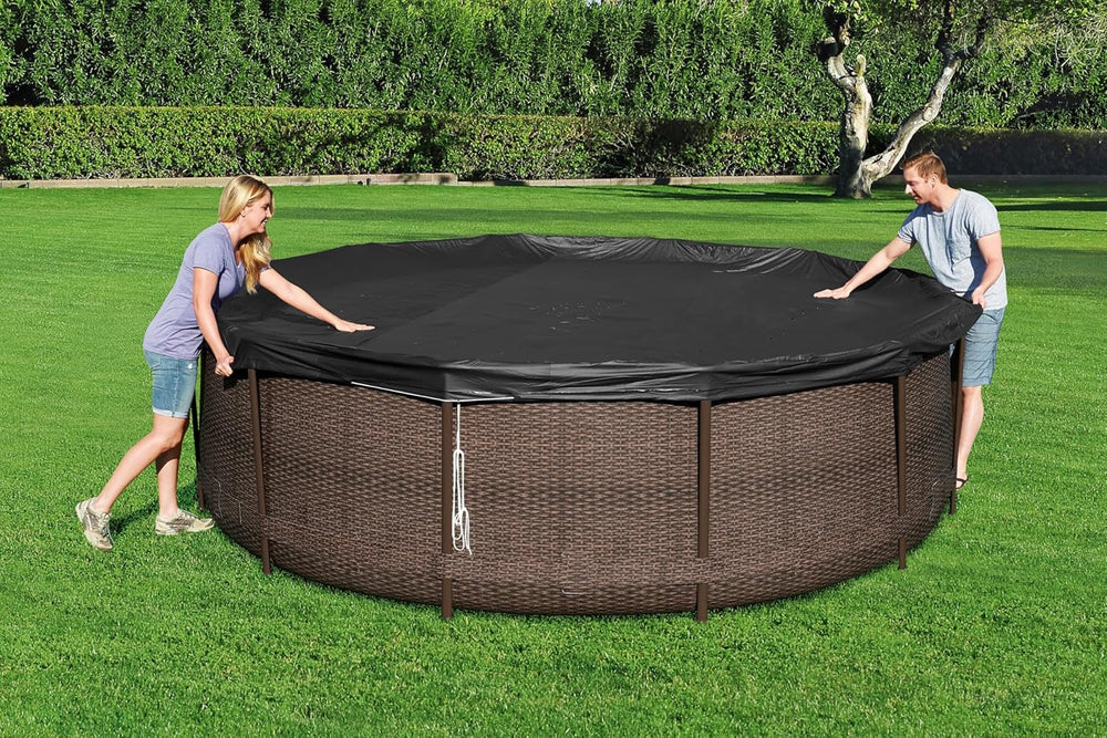 Prelată Bestway PVC Ø 370, neagră, rotundă