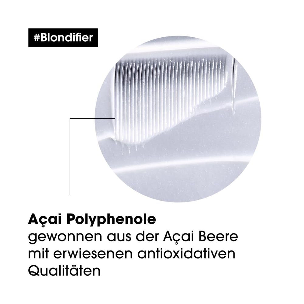 L'Oréal Professionnel | Masque nourrissant pour cheveux blonds et décolorés, extrait de fruit d'Açaï, Série Expert, masque blond Naty Shop masque capillaire