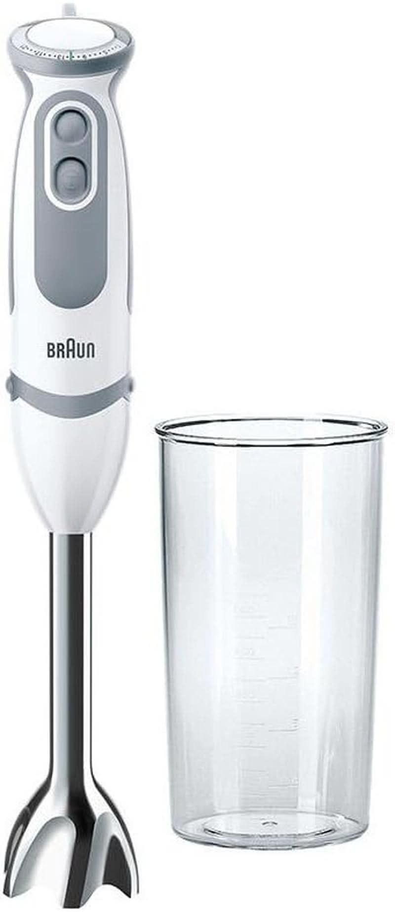 Braun Multiquick 5 Vario MQ 5000 Batteur sur socle | 750 W | Système Easyclick | Technologie Powerbell | 21 Geschwindigkeitstufen | Mixen Und Pürieren Mère et Enfant Naty Shop Single Ohne Zubehör