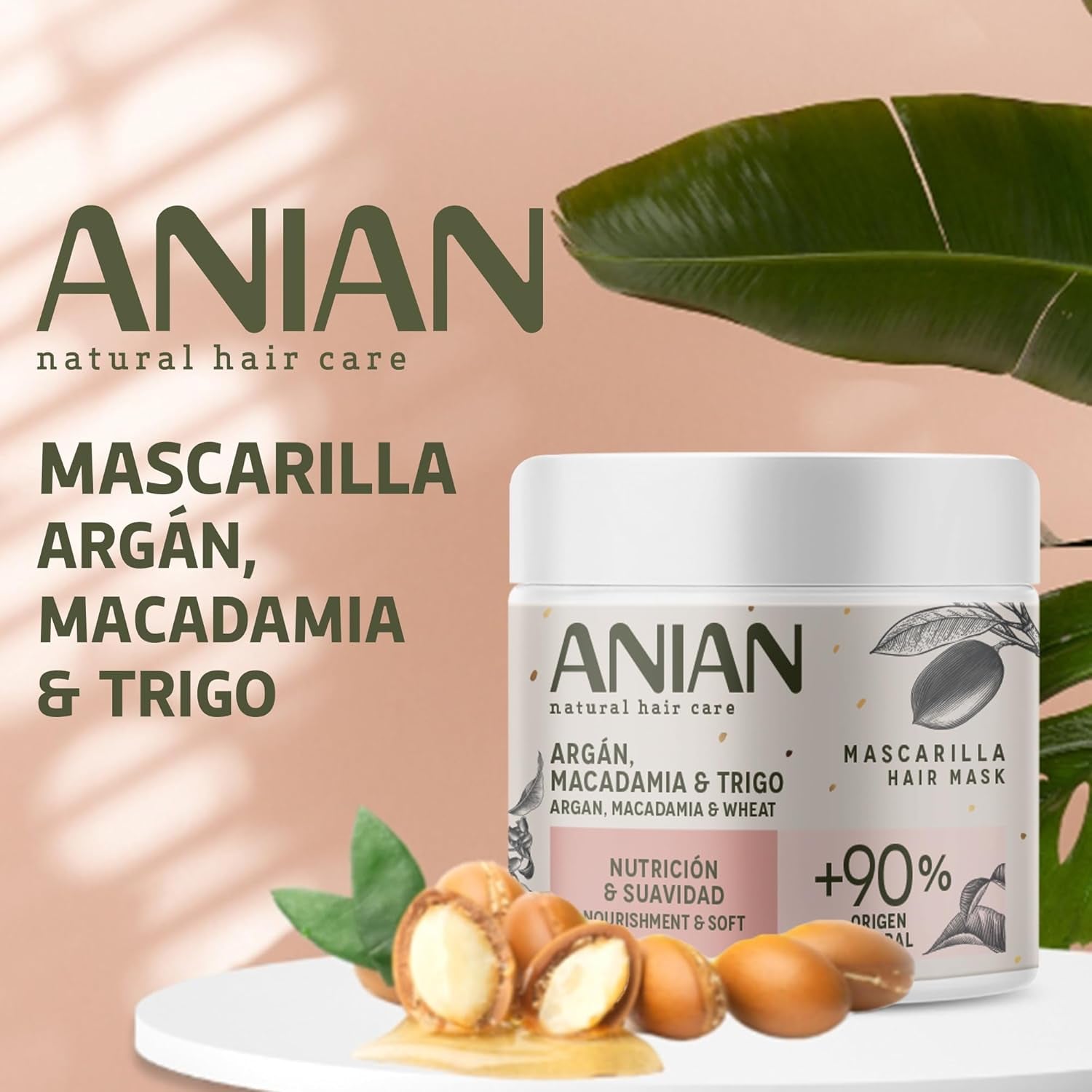 ARGÁN nutrition y suavidad mascarilla 350 ml Masque capillaire Naty Shop
