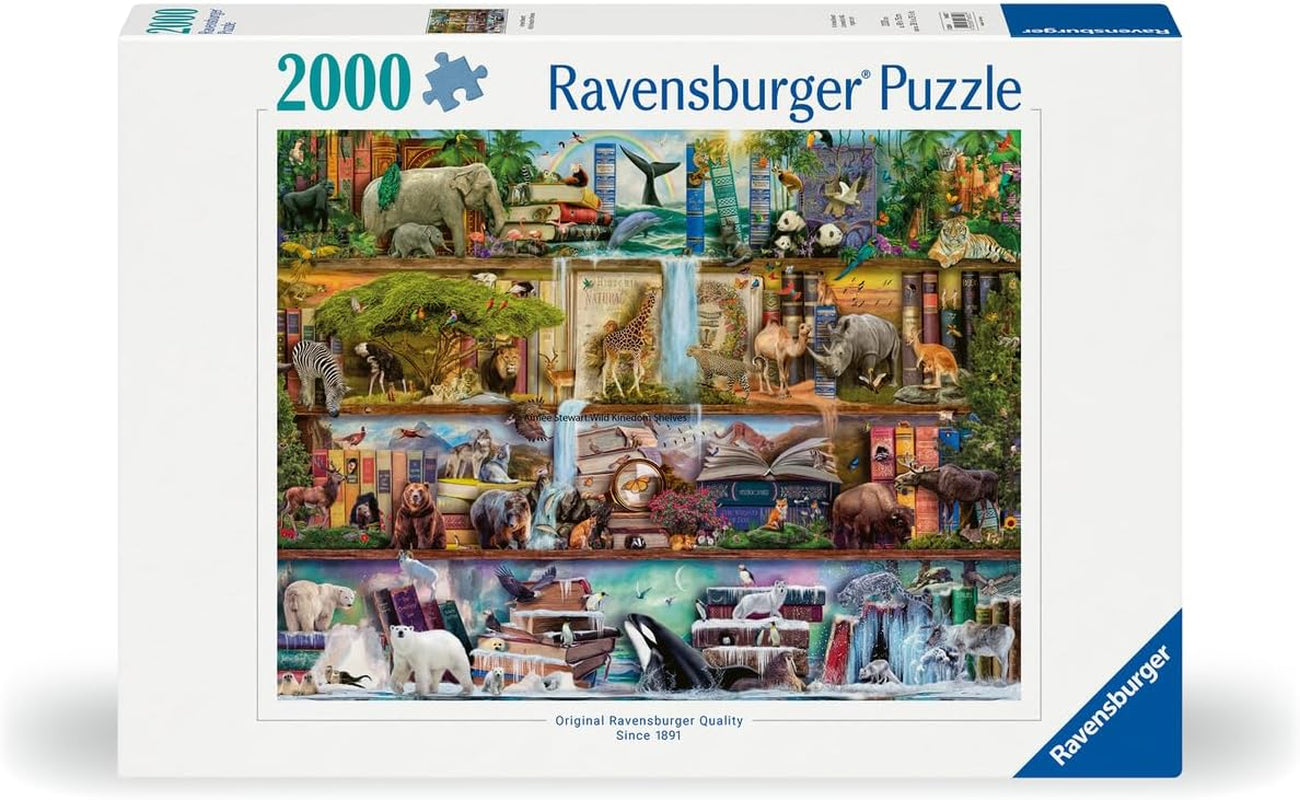 Ravensburger Puzzle 16652 - Le monde des grands animaux - Puzzle de 2000 pièces pour adultes et enfants à partir de 14 ans, conçu par Aimee Stewart Puzzle Naty Shop