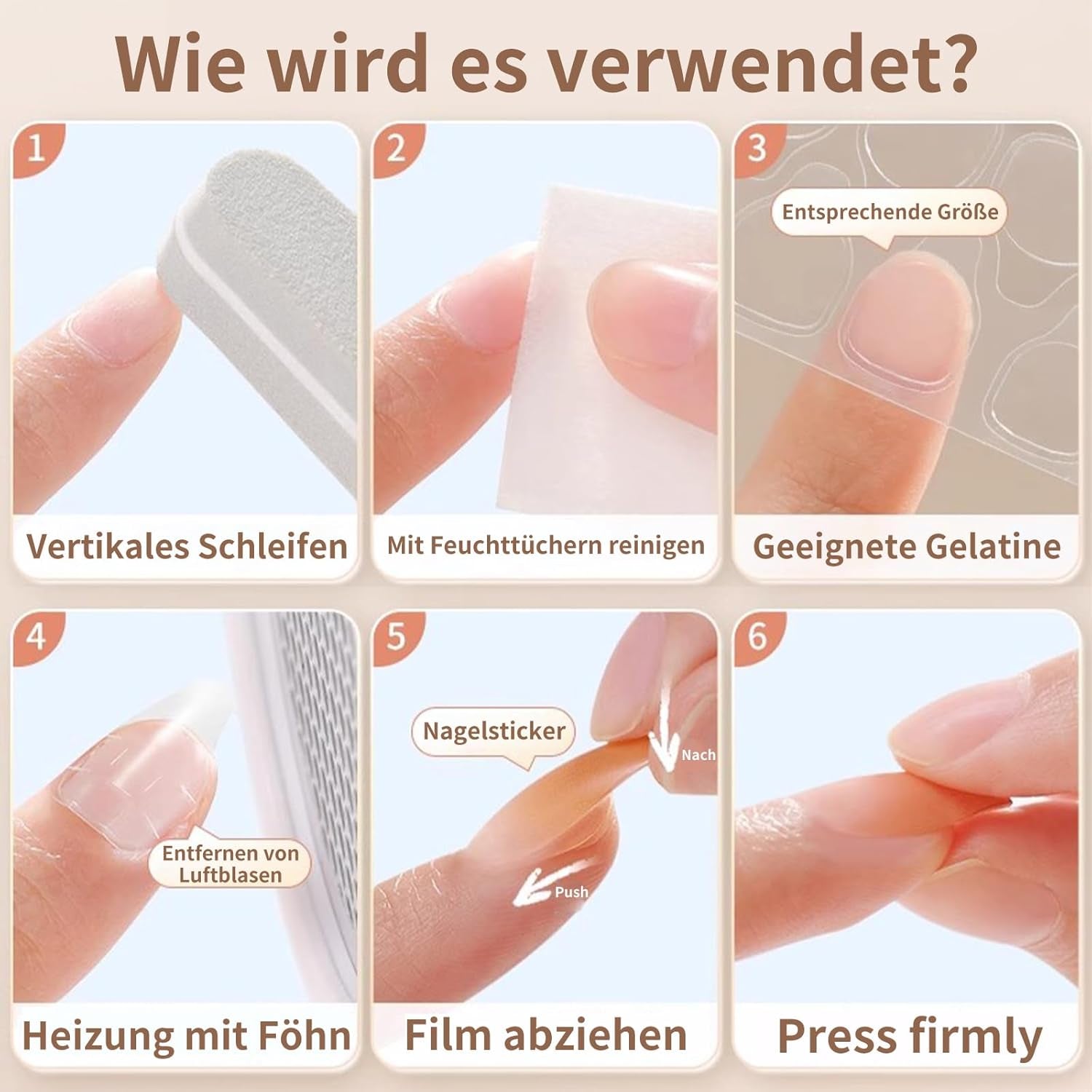 20 comprimés adhésifs pour ongles en gelée – Tampons adhésifs double face transparents et résistants, imperméables, réutilisables, à presser sur les ongles, ensemble de manucure à faire soi-même, accessoires pour ongles