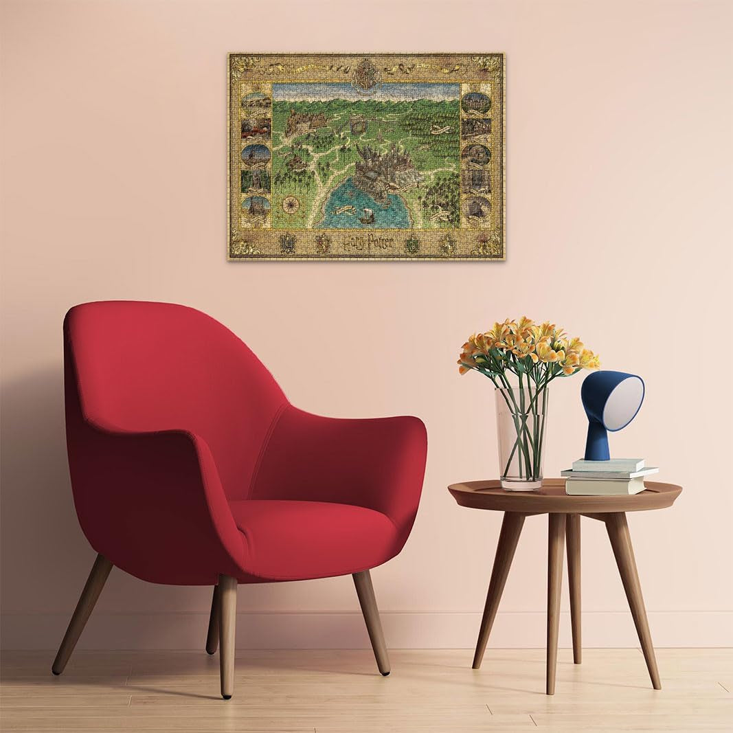 Ravensburger Puzzle 12000720 – Carte de Poudlard – Puzzle 1500 pièces pour adultes et enfants de 14 ans et plus Puzzle de marchandises pour fans de Harry Potter Naty Shop