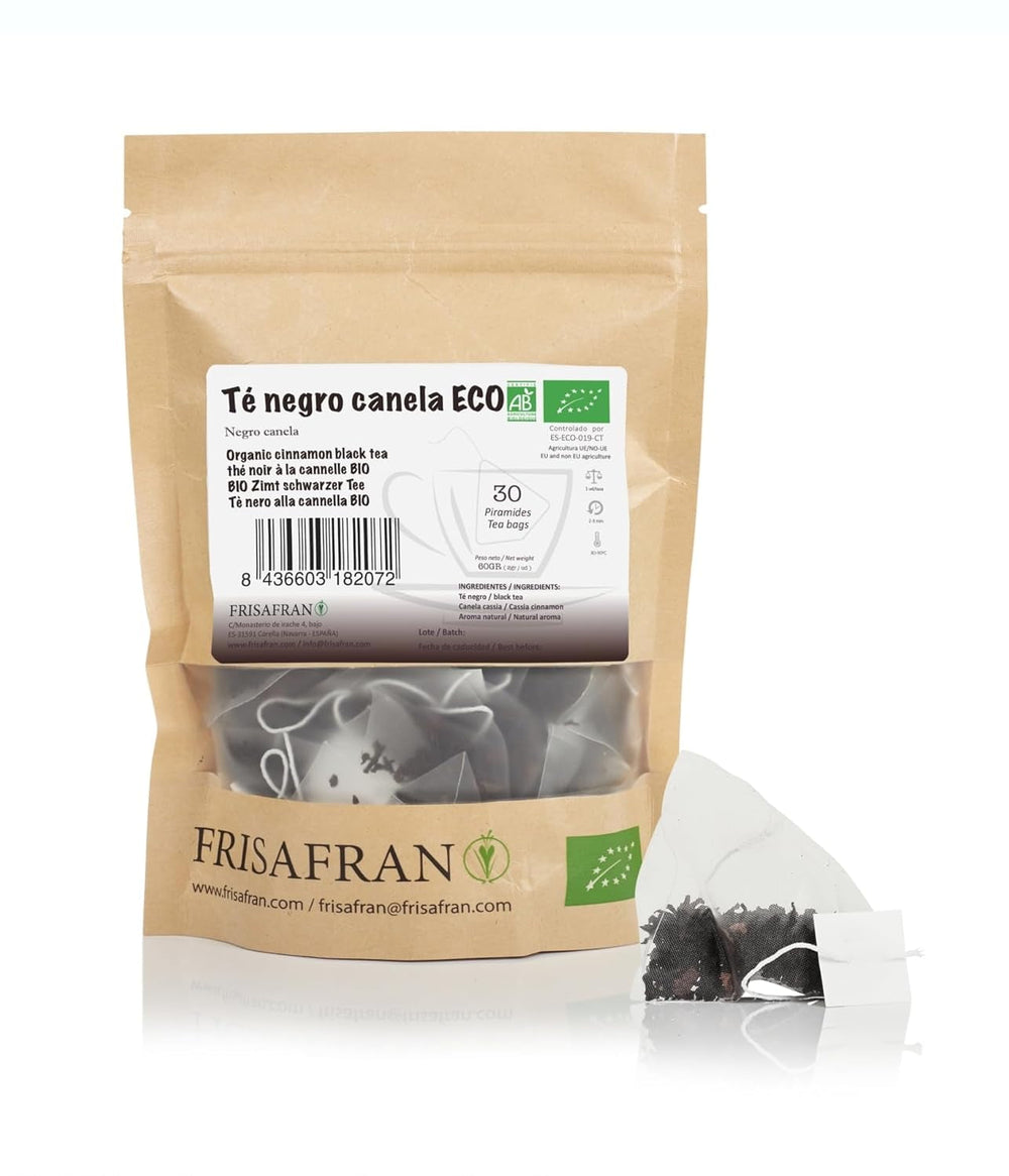 FRISAFRAN | Ceai verde organic Mint Gunpowder în piramide 30 unități | 60G | Antioxidant | Ceai verde japonez | Digestiv | Băutură răcoritoare | Infuzie de mentă | Ceai pur | Frunze de mentă | Cald-rece