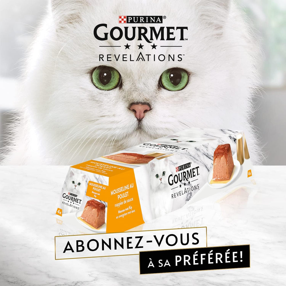 Moules Révélations au Poulet et Sauce | Repas pour chats trop grands | 4x57g