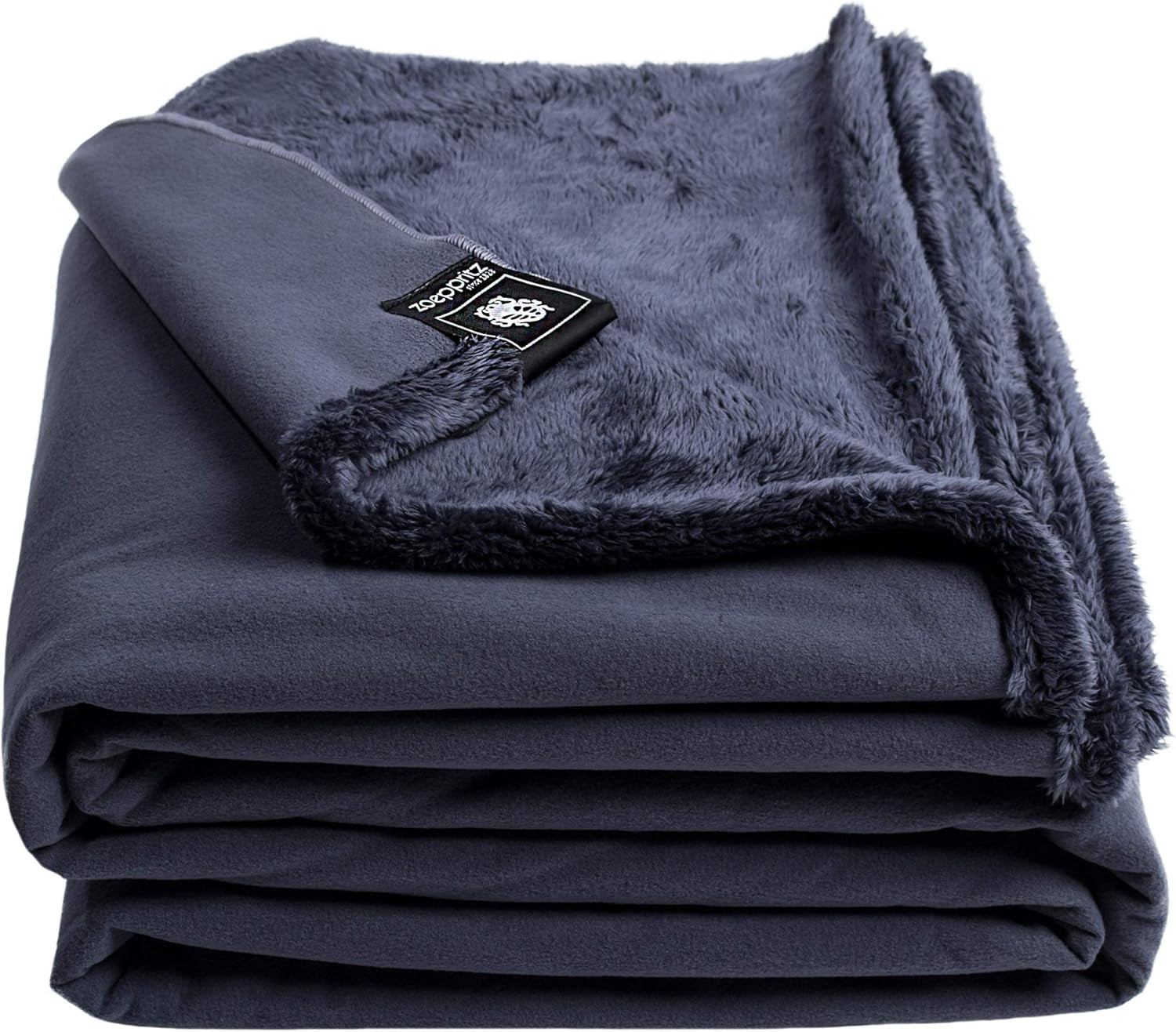 Couverture Reborn Bliss - Couverture douillette en fausse fourrure - Couverture moelleuse et luxueuse en fausse fourrure avec dos lisse - 140X190 Cm - 310 Rose - Par "Zoeppritz depuis 1828" Lits et Couettes 'zoeppritz depuis 1828' 970 Charbon 180X220Cm