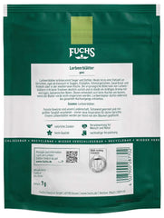 Fuchs - Feuilles de laurier dans un sachet refermable et recyclable - à base d'ingrédients naturels - 7 grammes Condiments Naty Shop