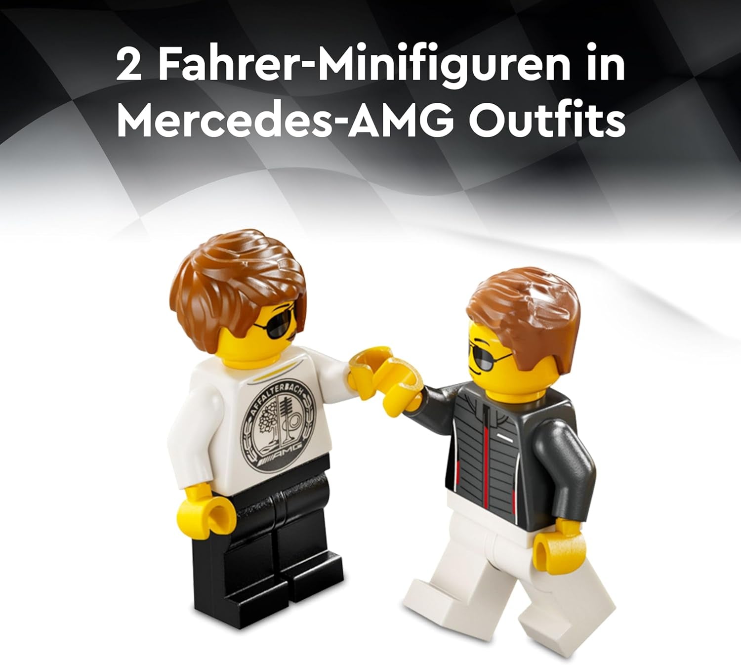 LEGO Speed Champions Mercedes-AMG G 63 & Mercedes-AMG SL 63, Bauset mit 2 Spielzeug Autos und 2 Fahrer Minifiguren, Geschenk für Jungen und Mädchen, Modellauto Set, Rennwagen Spielzeug 76924
