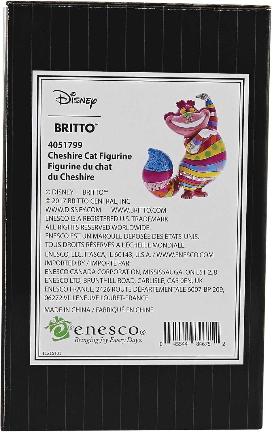 Disney Britto Collection Figurine Chat du Cheshire, Statuettes et sculptures colorées Naty Shop
