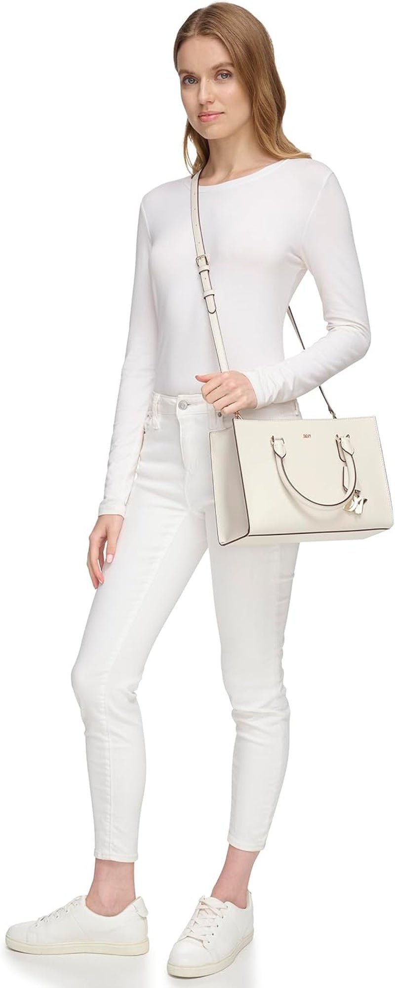 DKNY Sac Perri pour femme avec breloque logo, taille unique Sacs pour femme Naty Shop