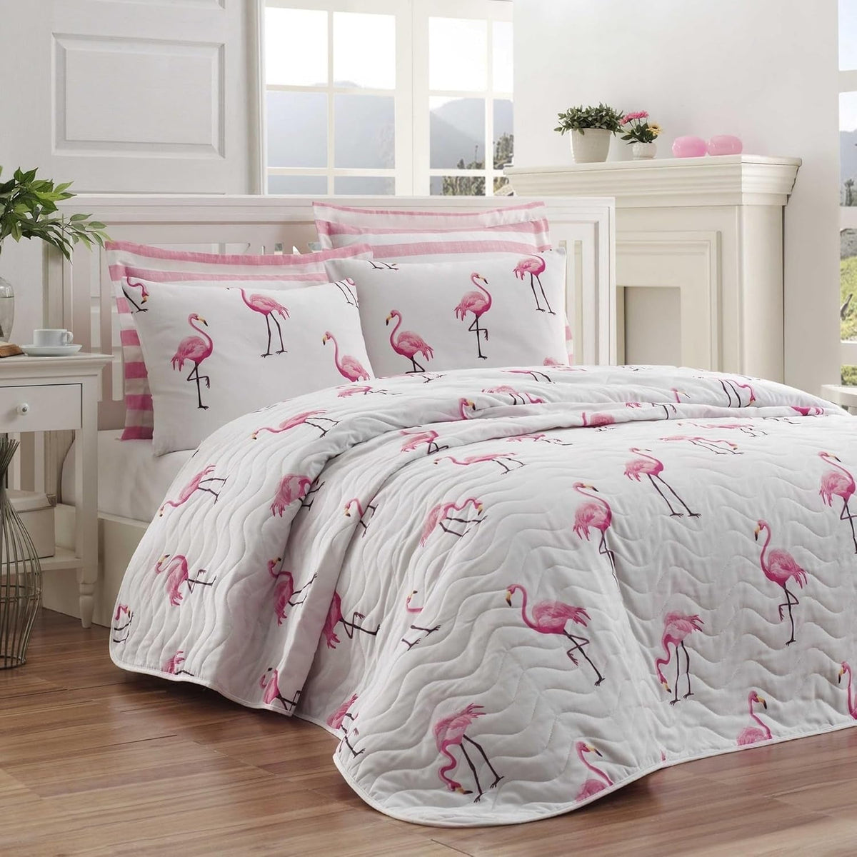 Couette 250 X 200 Cm, blanc poudré Couettes et couettes Naty Shop Blanc poudré 250X200