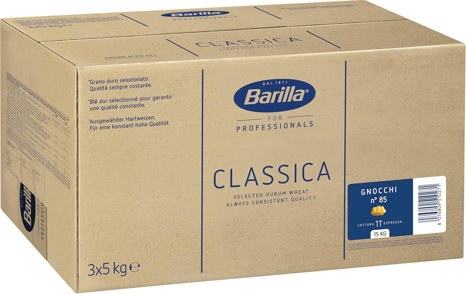 Barilla Pâtes Gnocchi no. 85 - 1 paquet (1x5kg)