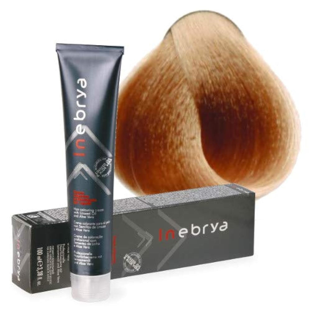 Crème de coloration permanente aux graines de lin et à l'aloe vera 100 ml (- 7,0 blond) Teinture capillaire Naty Shop 10/3 blond platine or clair 100 ml (1 paquet)