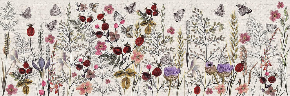 Fleurs n°1 - Puzzle panoramique 1000 pièces pour adultes Puzzle Naty Shop