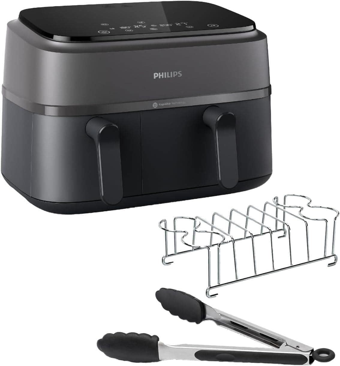 Philips Airfryer à double panier série 3000 avec ensemble petit-déjeuner, 9 litres, 2 tiroirs Appareils électroménagers Naty Shop Default Title