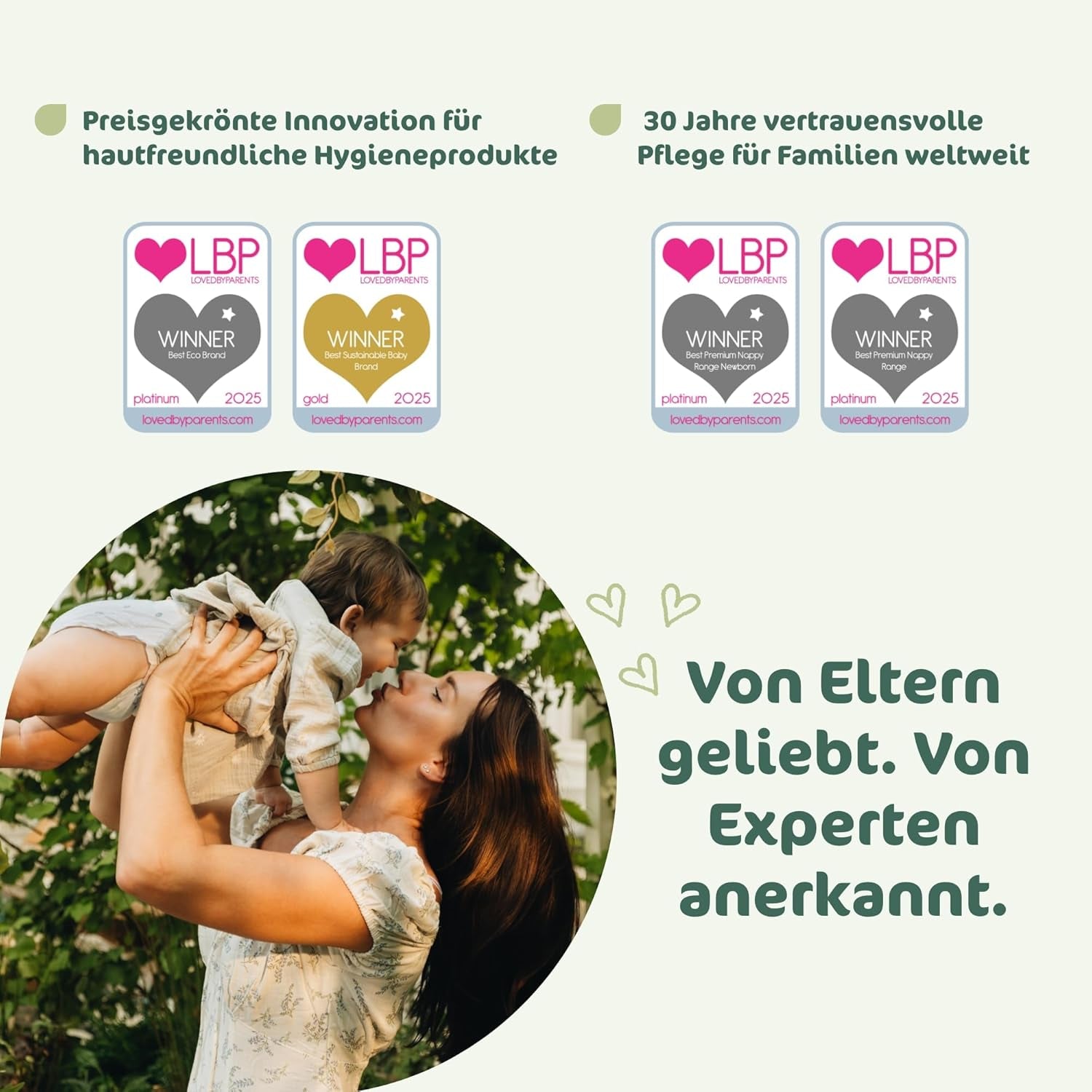 Scutece pentru bebeluși Naty BioEmbrace, mărimea 5 (11–25 kg) | 100% materiale pe bază de plante, delicate cu pielea | Moliciune respirabilă, testate dermatologic, absorbție excelentă | 80 buc.