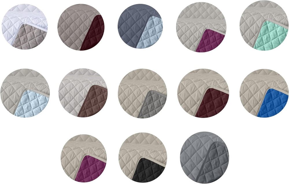 Estoralis | AVA | Cuvertură Boutique Reversibilă | Pentru Toate Anotimpurile | Culoare - Bej/Brun | Pentru pat de 105 Cm. (200 X 270 Cm. Ancho X Alto) | Cuvertură cu matlasare Plapumi si pilote Naty Shop