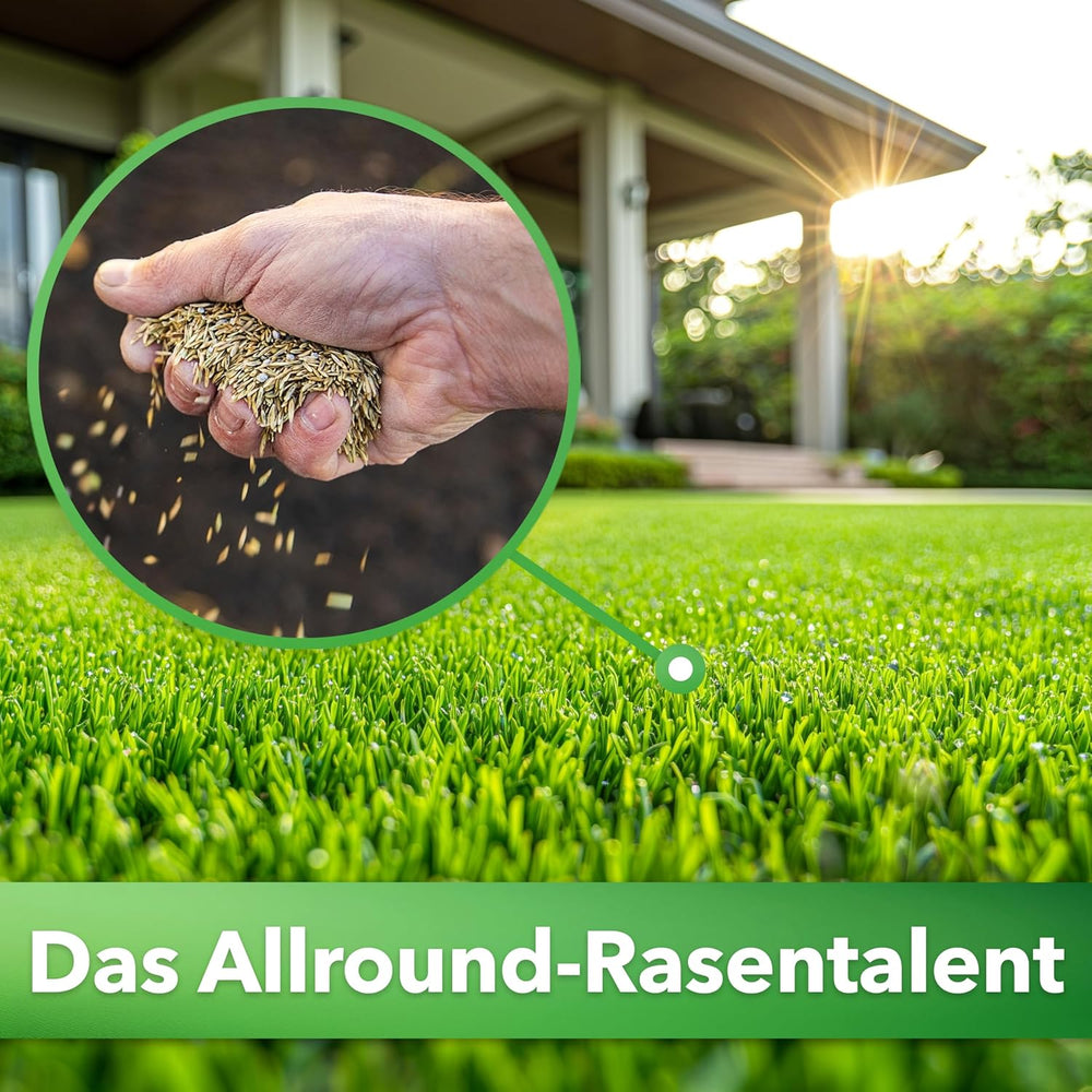 Hesa Gartenrasen Universal, 5 Kg Für Ca 175 M², Qualitäts-Rasensamen Für Hausgärten Und Restflächen, Pflegeleicht Und Schnellkeimend