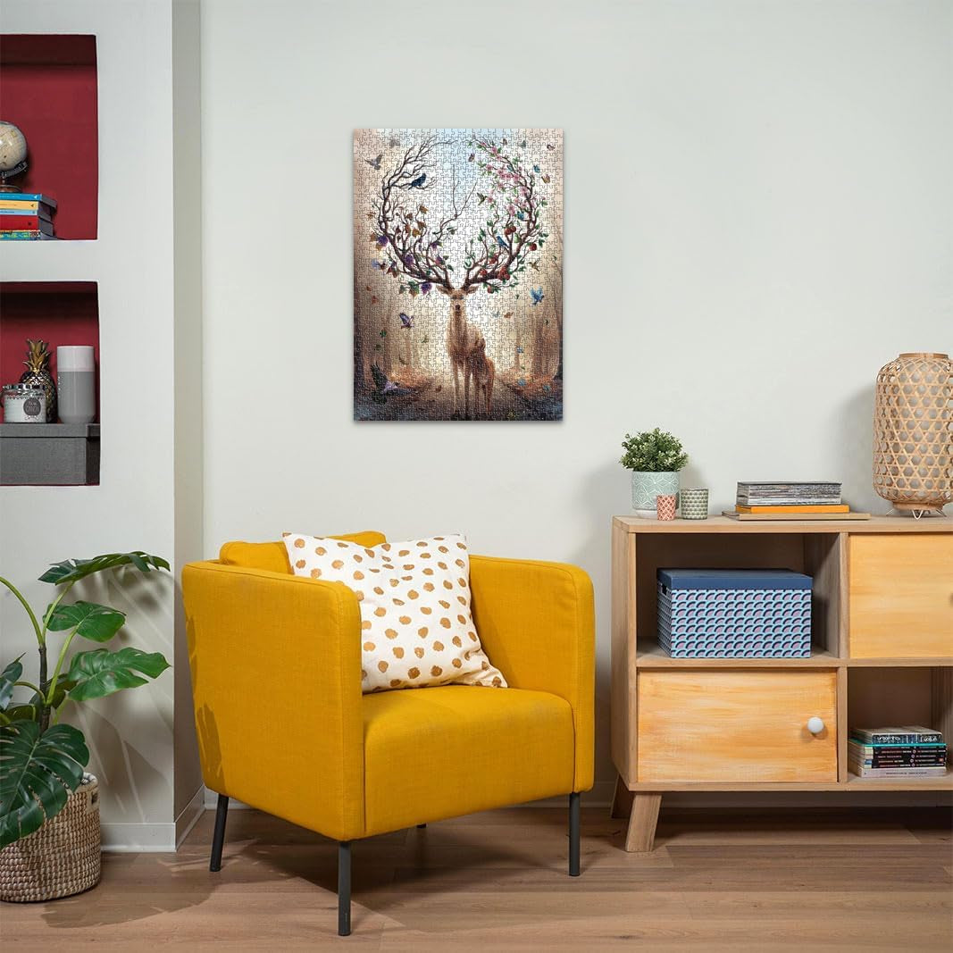 Ravensburger Puzzle 12000459 - Le Cerf Magique - Puzzle 1000 pièces pour adultes et enfants à partir de 14 ans, puzzle cerf Puzzle Naty Shop