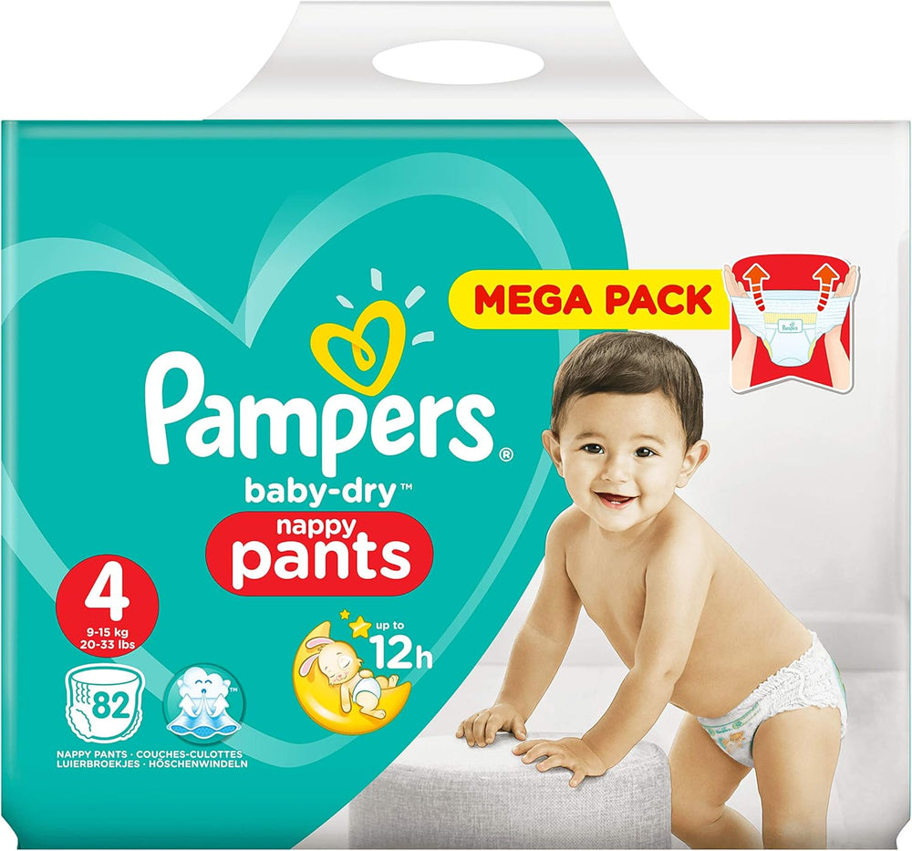 Couches Pampers 81657566 Pantalon Baby-Dry, blanc