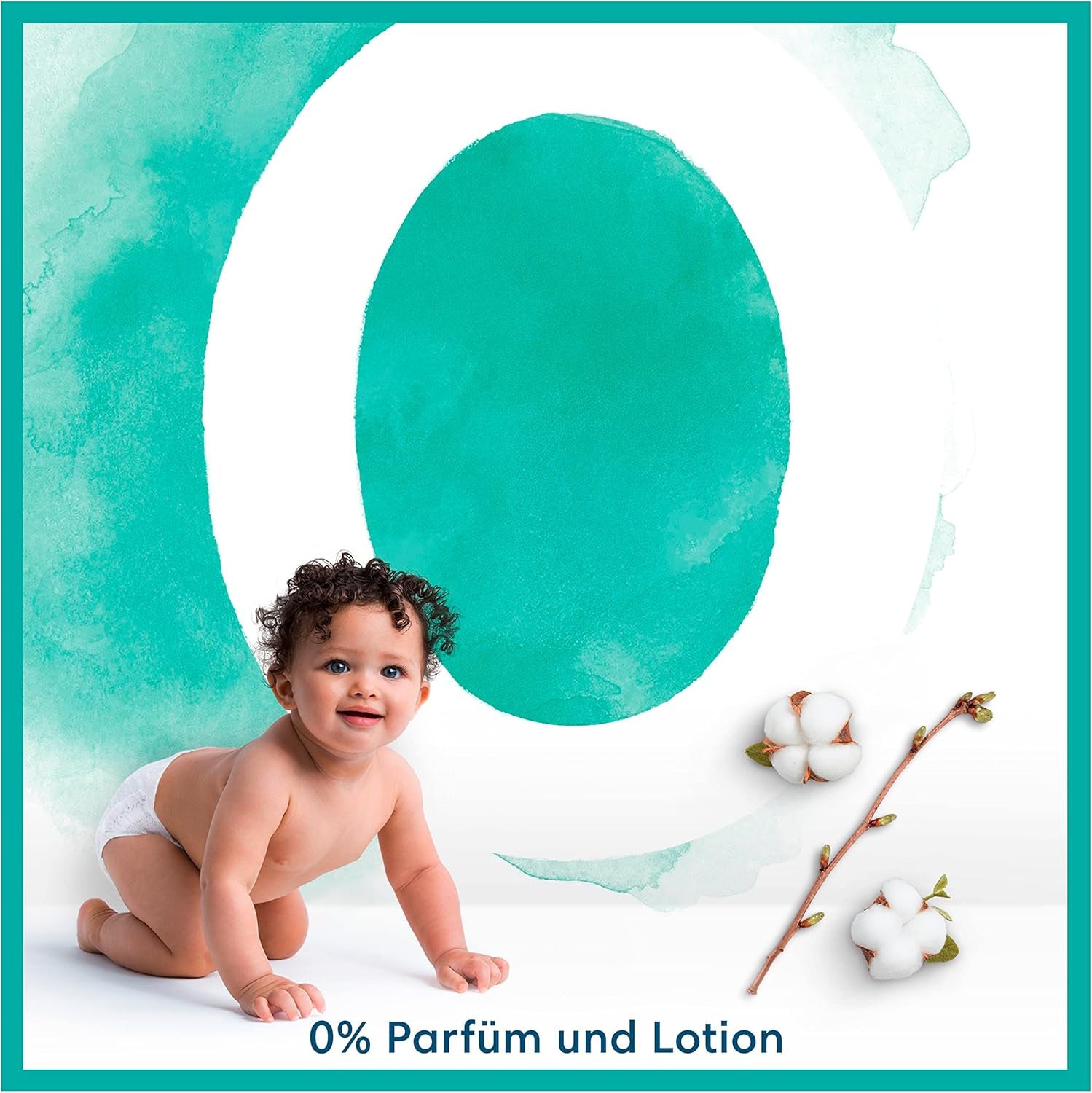 Couches Pampers pour bébé, taille 2 (4-8 kg), Harmony, boîte demi-lune, protection douce de la peau et ingrédients à base de plantes, 240 unités